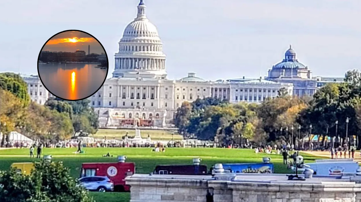 DC Sunny Warm Friday with Showers, Weekend Rain Ahead Washington 2026