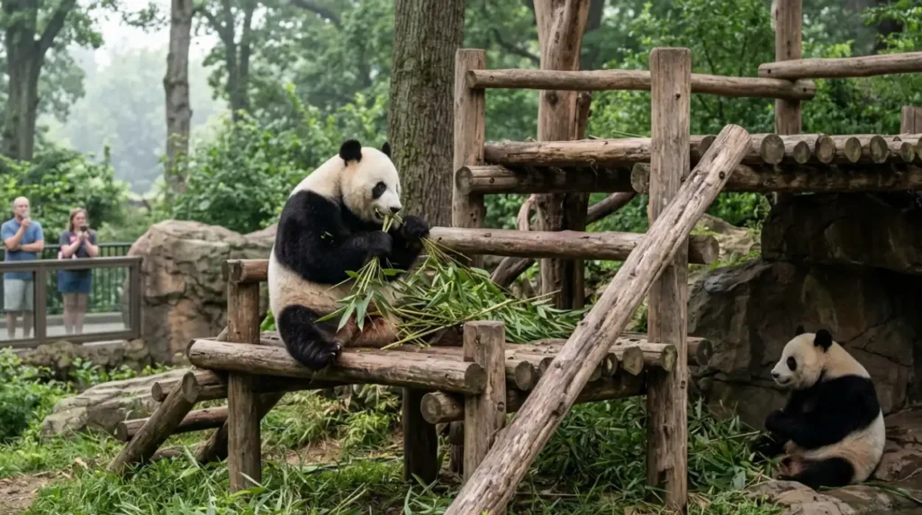 What are the giant pandas at the National Zoo?
