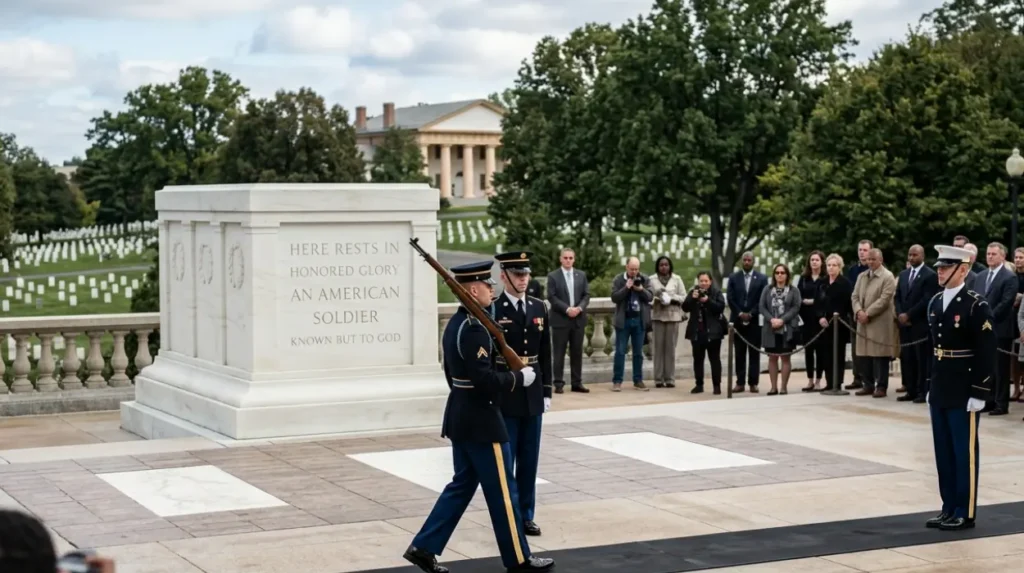 What is the Changing of the Guard at Arlington National Cemetery?