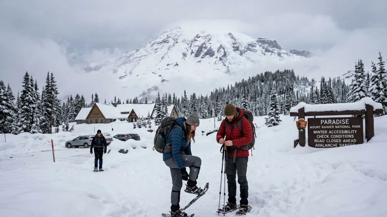 Visiting Mount Rainier in Winter: What Washington Travelers Need to Know