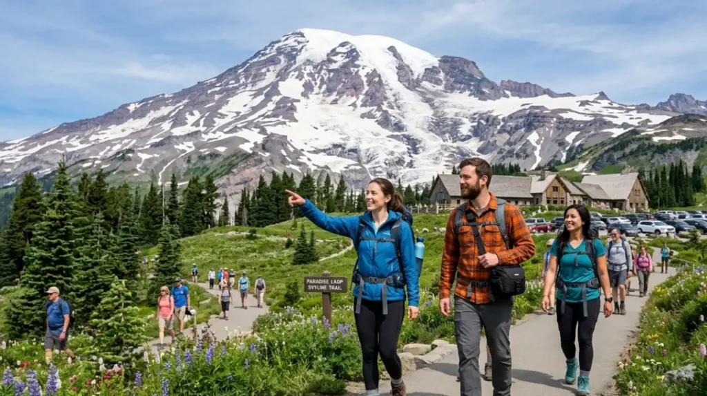 What is the best Mount Rainier day trip from Seattle?
