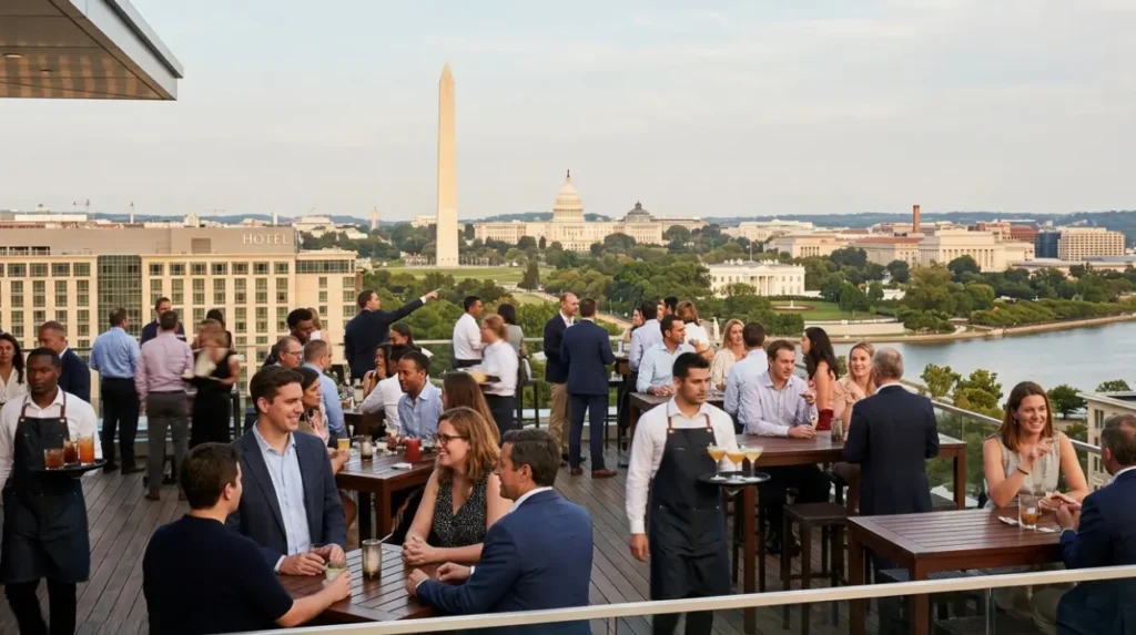 What makes DC rooftop bars different?
