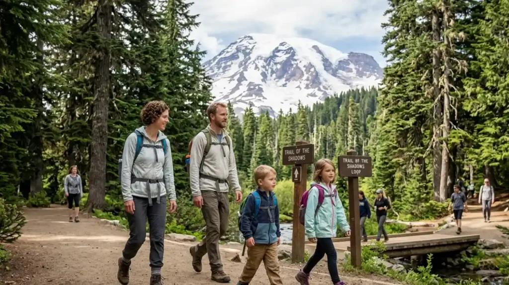What makes a hike beginner-friendly in Mount Rainier National Park?
