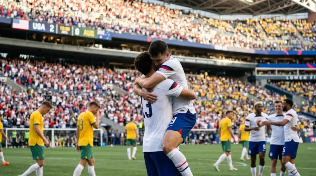What is the USA vs Australia World Cup match result and significance?