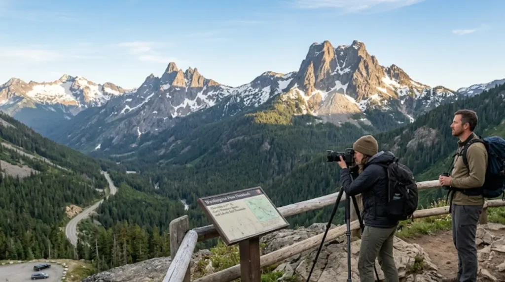 What defines a hidden scenic viewpoint in Washington?