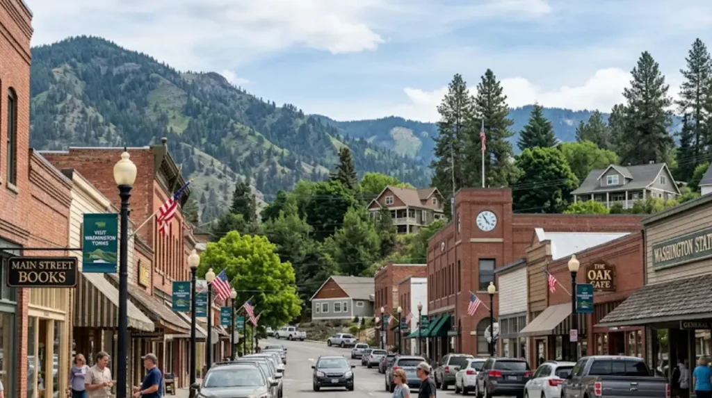 What defines a small town in Washington State?